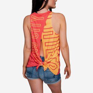 FOCO Kansas City Chiefs NFL Womens Tie-Breaker Sleeveless Top, M, NEW